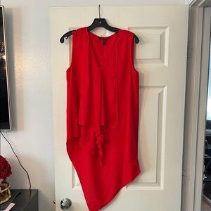BCBGMaxAzria Vibrant Red Asymmetrical Dress